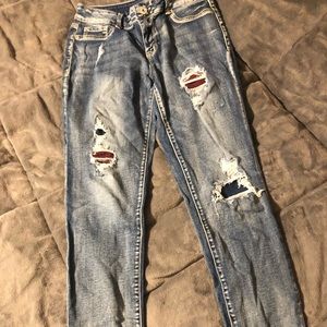 Holy skinny legged jeans